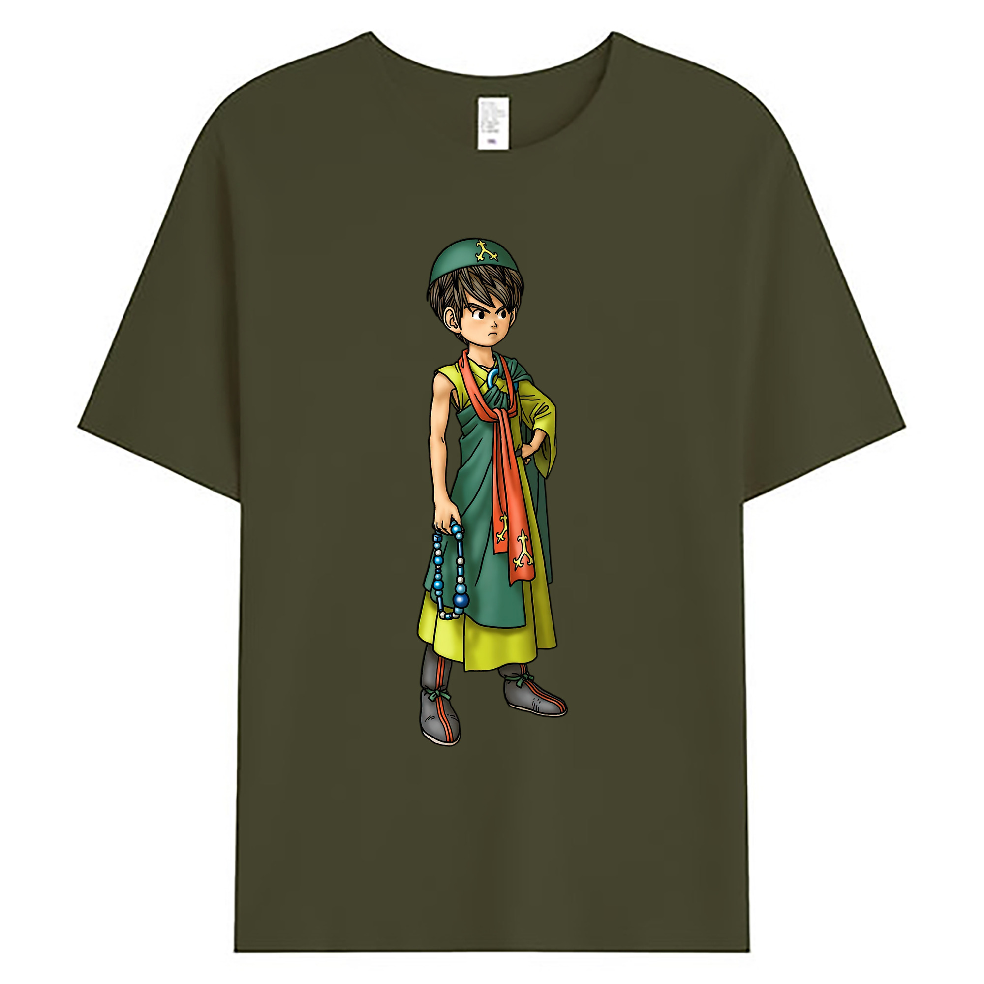 （画像用） ドラゴンクエスト Doragon Kuesuto Dragon Quest 綿100％ メンズ半袖Tシャツ｜肌触りやわらか＆通気性